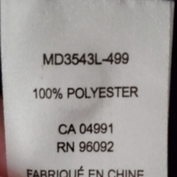 S3- BUNDLE ONLY Adrienne Vittadini Black Metallic Polka Dots Sleeveless Top - Picture 7 of 11